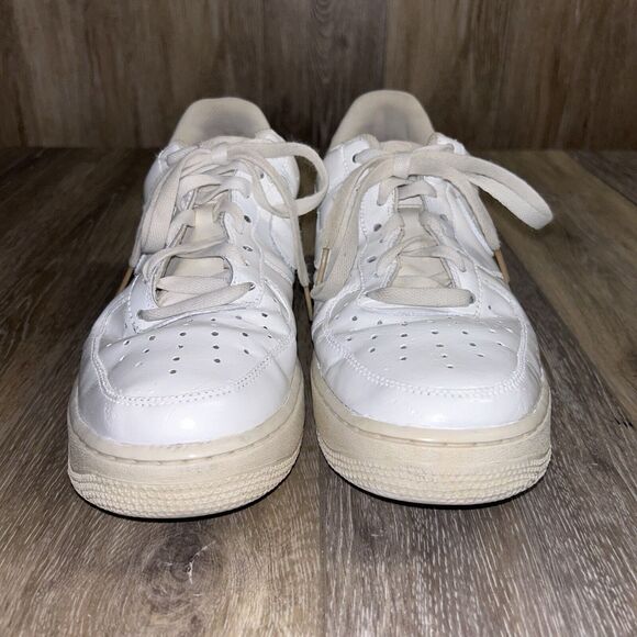 Nike Men’s US Size 9 Air Force 1 Low Triple White Shoes 315122-111 Repainted - Picture 4 of 15